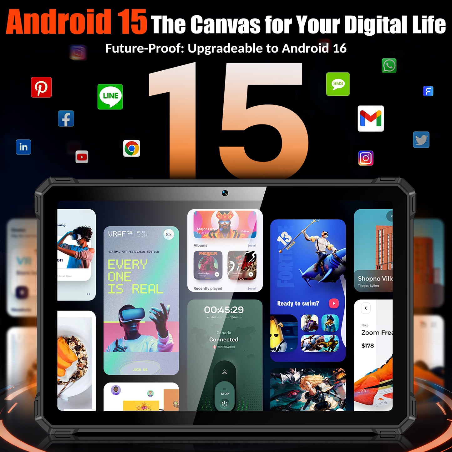 ORCATAB WT1 Pro 5G Rugged Tablet